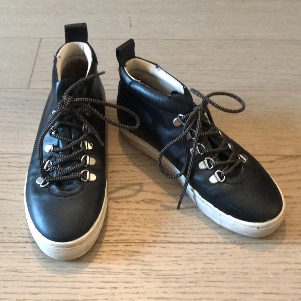 Zara Leather Sneaker Bootie